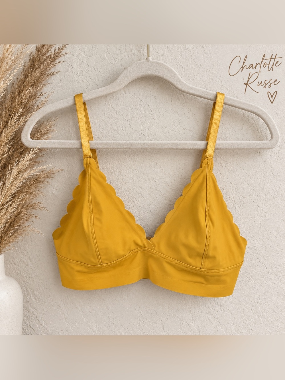 Charlotte Russe Yellow mustard Bralette s